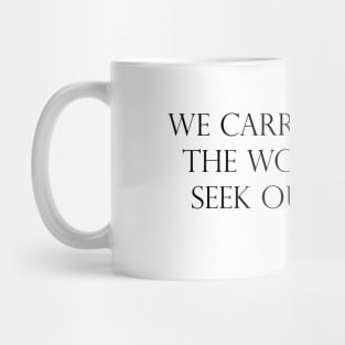 The wonders we seek Mug